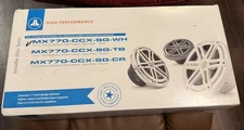 JL Audio 7.7" Marine Coaxial 2-Way Speakers MX770-CCX-SG-WH 'Sport' Grille 91936