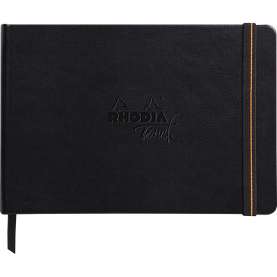Rhodia Rhodia Touch Carb'On book fest A5 56 Blatt blanko 120g - Schwarz 116116C