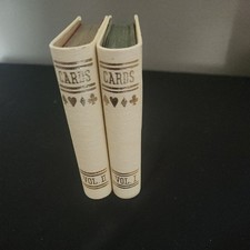 Vintage Leather Double Deck Playing Card Book...