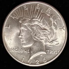 1926 Peace $1 BU