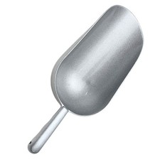 Pala de comida de aleación de zinc cucharas de cocina de metal harina de frutas secas plateadas