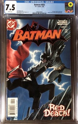 2005 DC Comics BATMAN #635 - Key 1st ap. of JASON TODD as the RED HOOD - CGC 7.5