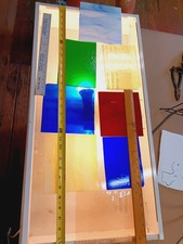 8 Stained Glass Sheets Nice Size Nice Colors and Textures Ships fast  