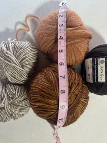 Lot of 5 Yarn NICE Balls Mix Color Zara, K&C Unknown. FALL WINTER COLORS. image 12
