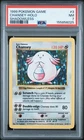 Pokémon TCG Base Set Chansey Holo Card Shadowless, PSA 7 NM, 3/102