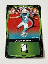 2024 UNO Elite Football Green #152 - Jason Sanders - Miami Dolphins
