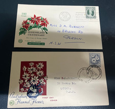 (1979) 27-12-2025 - Australia (older) 2 x FDC cover - Flowers (1959 & 1960)