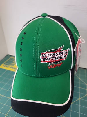 VTG Bobby Labonte Interstate Batteries #18 Hat Green Chase Authentics Strapback