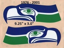   Seahawks" -Football Helmet Sides-Sides Decals Only - Ships today Free