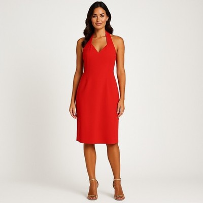 Jessica McClintock Gunne Sax Dress Womens 11/12 Halter Cocktail Made in USA