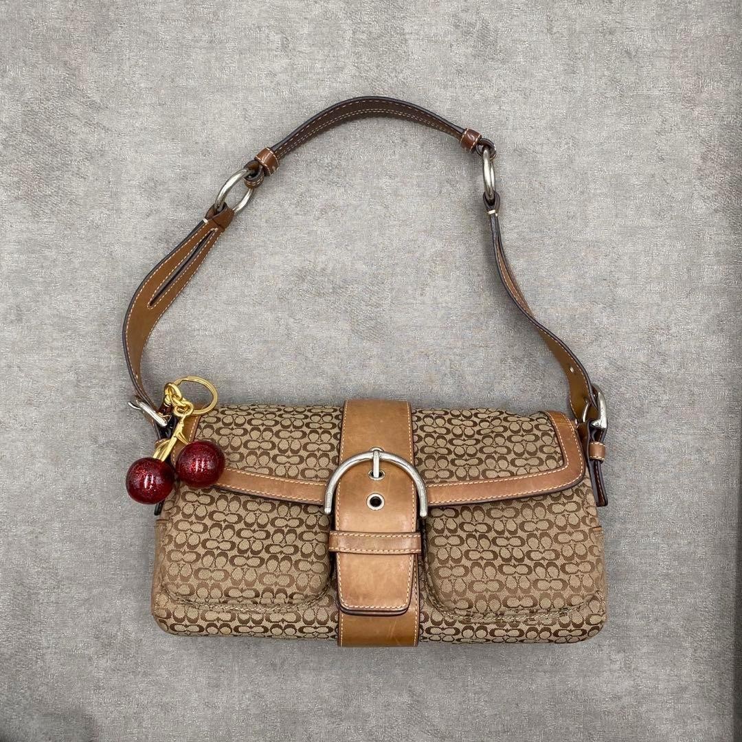 Coach Soho Flap Shoulder Bag Signature Design PCGB8O