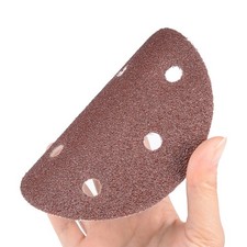 5 Inch 8 Hole Hook and Loop Sanding Disc 60 Grit Flocking Sandpaper 50Pcs