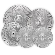 Low Volume Cymbal Pack Silver Mute Cymbal 14"/16"/18"/20" 5 Pieces Drum Cymba...