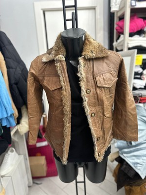 Leather Trend Echtlederjacke Damen Woman Gr.42 braun LLV1918
