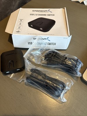 USB 2.0 Sharing Switch for Multiple Computers Peripherals LED Device Indicator