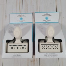 Martha Stewart Craft Edge Punches Lot of 2 'Four Petal Eyelet' Footlights NEW