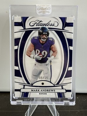 Mark Andrews 2022 Panini Flawless Football Blue Sapphire #/15 Ravens