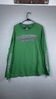 Harley Davidson Shirt Mens 2XL Green Long Sleeve Warren Dealer Graphic Tee Biker