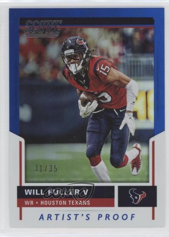 2017 Score Artist's Proof 31/35 Will Fuller V #166 b9e