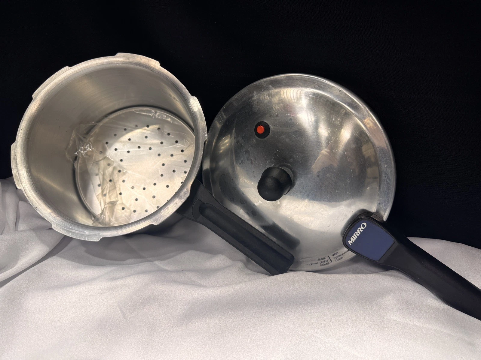 Vintage Mirro Aluminium Pressure Cooker Canner 4.2 QT Model 92040 0510