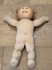 Cabbage Patch Kid 16” Boy Doll Tan Looped Yarn Hair, Blue Eyes 1 Dimple 1985 CPK