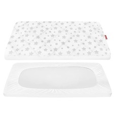 Pack and Play Sheet Quilted, Breathable Thick Playpen Lovely Print Cover 39" ...