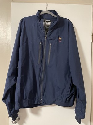 Zero Restriction Gore-Tex Golf Jacket Mens XL Navy With Golf Course Logo