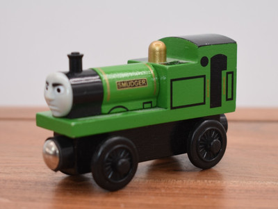 SMUDGER the Engine Learning 2003 - Curve Thomas & Friends Wooden Railway Train