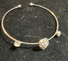 Paparazzi Kids Wire Bracelets Set Of 3 with Heart and Tear Drop Gems