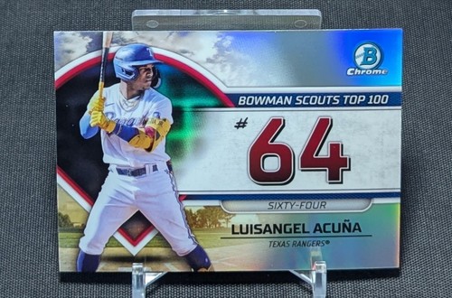 Luisangel Acuna Top 100 Chrome Prospect Rookie RC 2023 Bowman Card #BTP-64 Mets