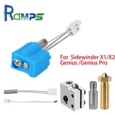 Hotend-Kit Silikonabdichtung Thermistor Heizrohr Throat Volcano D&uuml;se