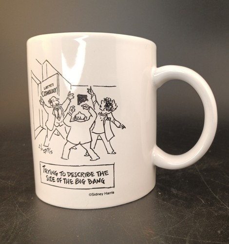 Sidney Harris Nerd Geek Teacher "Trying to Describe... Size Big Bang" Coffee Mug - Picture 2 of 4