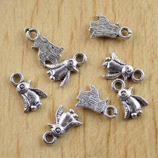 75pcs Tibetan Silver penguin Charms Findings h0631