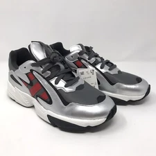 Adidas Original Mens SIZE 8, YUNG-96 CHASM GREY SCARLET EE7240