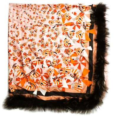 fendi fox fur scarf