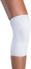 ProCare Knee Support Sleeves, MEDIUM, Elastic, White, Slip-On. 1 pair