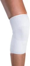 ProCare Knee Support Sleeves, MEDIUM, Elastic, White, Slip-On.  1 pair