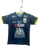 CLUB LEON FC Soccer Blue/neon yellow Jersey, LIGA MX, Mexico, Telcel Size 12