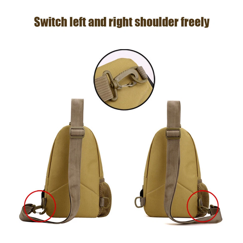 Bolso Bandolera Táctico Exterior Militar MOLLE Bandolera Paquete Pecho Hombro Mochila Foto 4 de 4