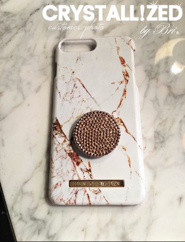 Bling Any Color Pop Socket AUSTRIAN CRYSTALS Phone Grip iPhone Holder Bedazzled - Picture 3 of 15