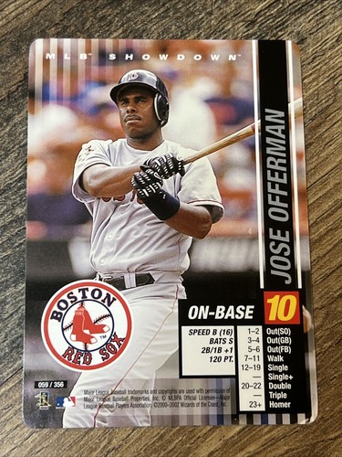 MLB Showdown 2002 - Jose Offerman 059/356 Boston Red Sox WOTC #59 - Picture 6 of 12