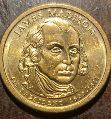 RARE Antique James Madison $1 Dollar Coin 1809-1817 - 4th