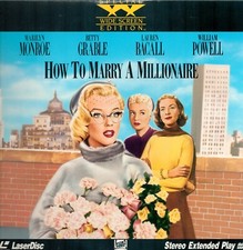 How to Marry a Millionaire 1953 Widescreen Laserdisc Marilyn Monroe