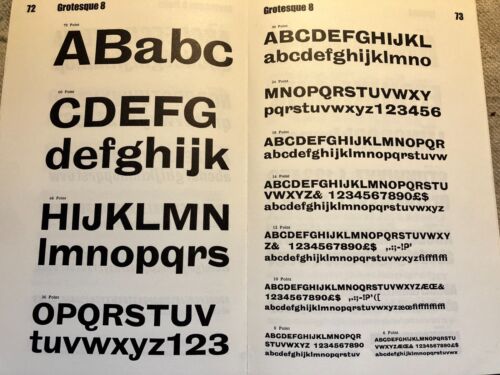 HUGE! 72 POINT S&B GROTESQUE No. 8 COMPLETE A-Z & NUMBERS LETTERPRESS PRINT TYPE - Picture 7 of 8