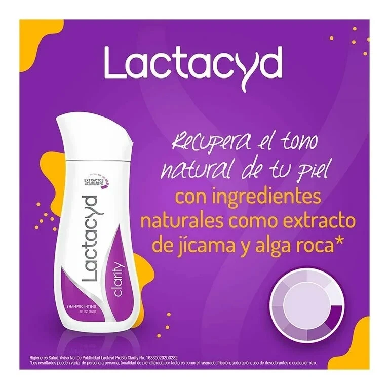 Pack de 4 Champú LACTACYD PRO-BIO Íntimo de Uso Diario Clarity 200ml EA Foto 3 de 4