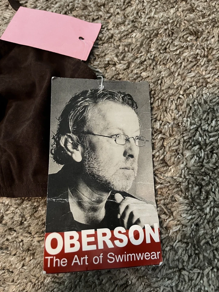 Gideon Oberson Retro Años 90 Y2K Traje de Baño Bikini Top de Baño Talla 12 Nuevo con Etiquetas Israel Foto 2 de 4