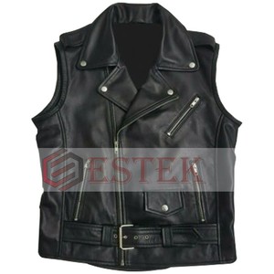 leather vest ebay