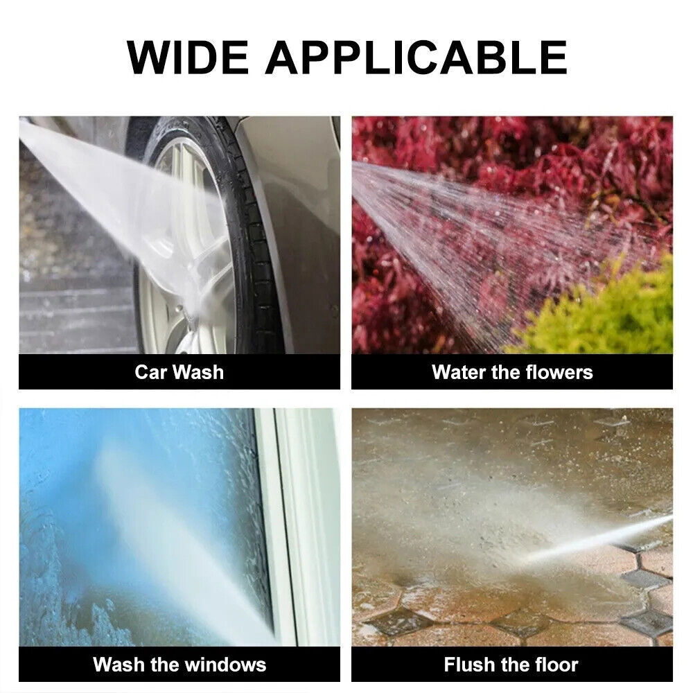 2PCS Brass High Pressure Hose Jet Nozzle Hose Shut off Valve 3/4 Inch Connectors