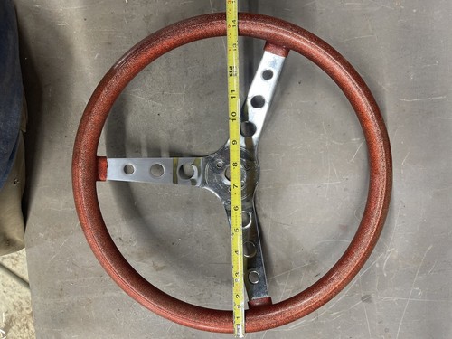Vintage Superior 3 Spoke Steering Wheel Rat Hot Rod Ford Chevy Dodge Metal Flake - Picture 15 of 15