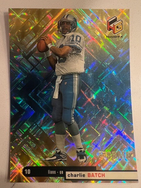 QTY: 1999 Upper Deck HoloGrFx - Charlie Batch ( Detroit Lions ) AuSOME #AU18